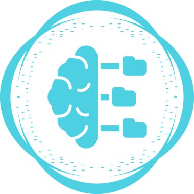 Öngörülebilir Modelleme ağ ikonu vektör illüstrasyonu 