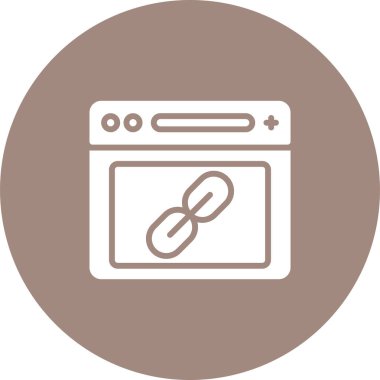 Web tarayıcı simgesi, vektör illüstrasyonu basit tasarım