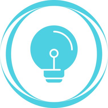 ampul simgesi, vektör illüstrasyonu 