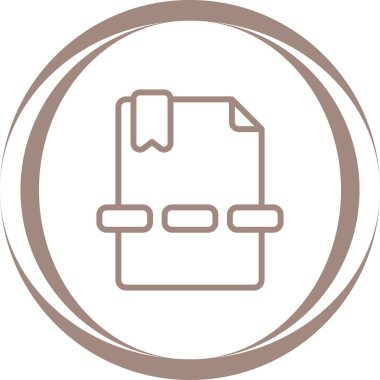 belge sayfa simgesi, vektör illüstrasyonu basit tasarım