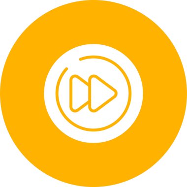 Video Sonraki Parça Çemberi simgesi, ana hat vektörü