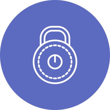 Kilit. Web simgesi basit illüstrasyon 