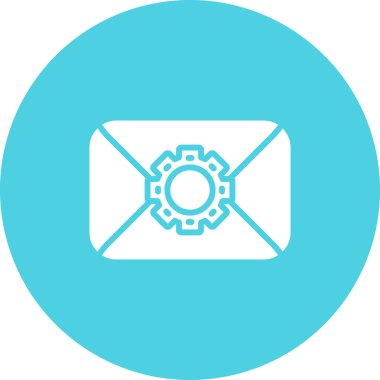 Zarf web simgesi, basit illüstrasyon