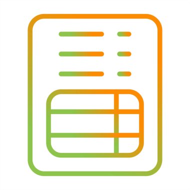 fatura simgesi, vektör illüstrasyonu basit tasarım