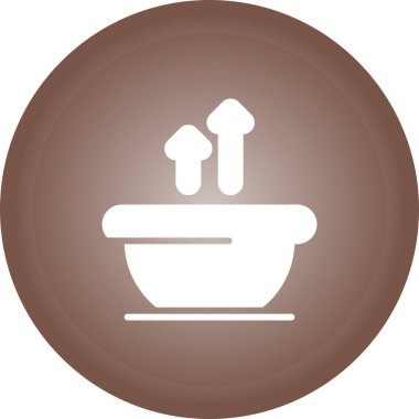 Çorba. Web simgesi basit tasarım