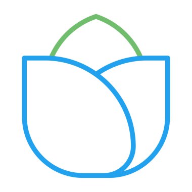  gül çiçeği ikonu vektör illüstrasyonu 