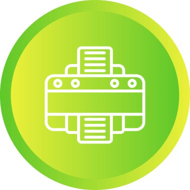 Yazıcı web simge vektör çizim 