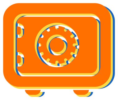 Güvenli vektör web simgesi illüstrasyonu