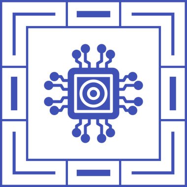 Çip. Web simgesi basit illüstrasyon 