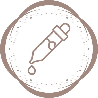 pipette simgesi, web basit illüstrasyon