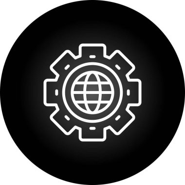 İnternet web simgesi, vektör tasarımı 