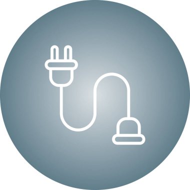 kablo bağlantı simgesi web illüstrasyonu