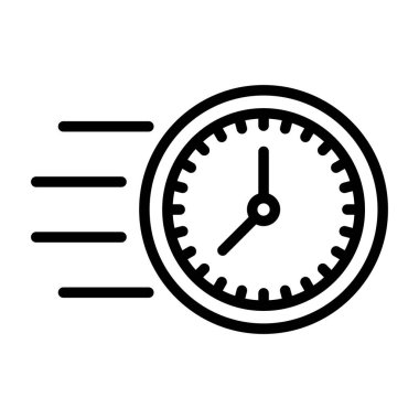 zaman yönetimi simgesi, vektör illüstrasyonu