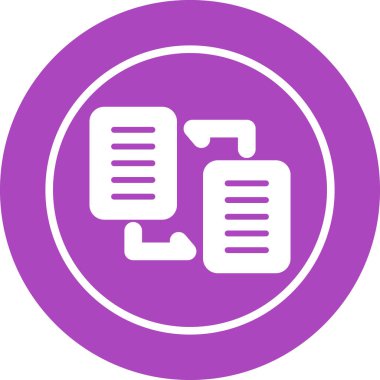 Belge Dağıtım web simgesi vektör illüstrasyonu