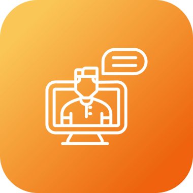 çevrimiçi öğrenme simgesi vektör illüstrasyonu 