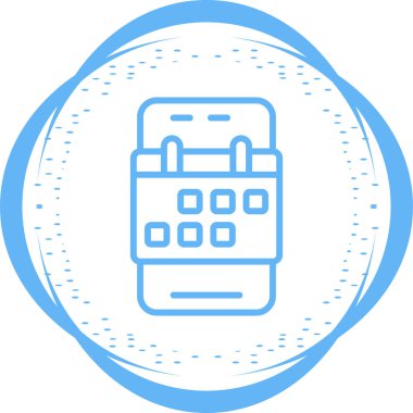 Uygulama simgesi, vektör illüstrasyonu rezervasyon