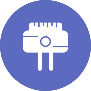 elektrik prizi simgesi. Web illüstrasyonu