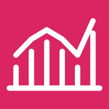 çubuk grafik istatistik ikonu vektör illüstrasyonu 
