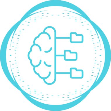 Öngörülebilir Modelleme ağ ikonu vektör illüstrasyonu 