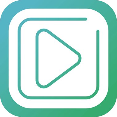 kare simgesi, vektör illüstrasyonunu çal