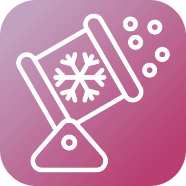 Kar Makinesi ikon vektör çizimi 