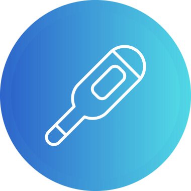 termometre simgesi, vektör illüstrasyonu basit tasarım 