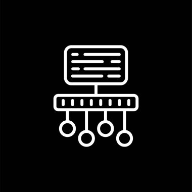 Zaman Çizgisi Web simgesi vektör çizimi