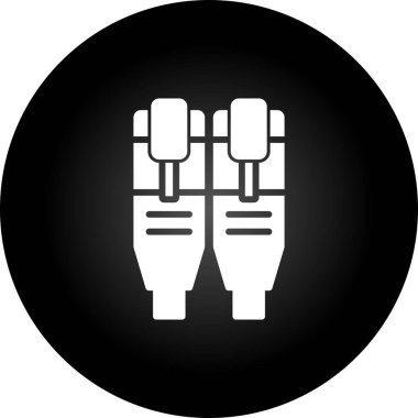 Ethernet web simgesinin vektör illüstrasyonu