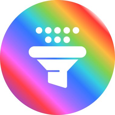 Filtre ağ simgesi, basit vektör illüstrasyonu