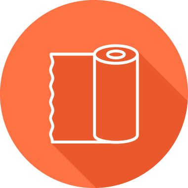 Plastik kaplama simgesi, vektör illüstrasyonu 