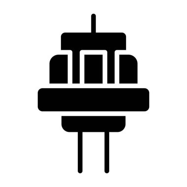 elektrik prizi simgesi. Web illüstrasyonu