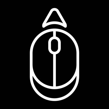 Web tasarımı için bilgisayar fare simgesi. Kaydır