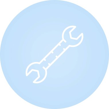 İngiliz anahtarı. Web simgesi basit illüstrasyon