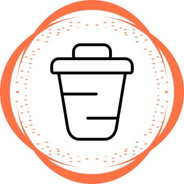 Geri dönüşüm kutusu simgesinin vektör çizimi 