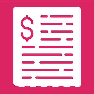 Bill vektör simgesi modern illüstrasyon