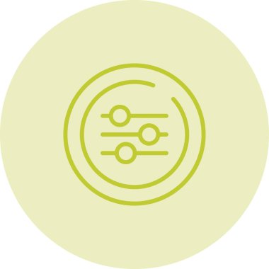 Eşitleyici modern simgenin vektör illüstrasyonu