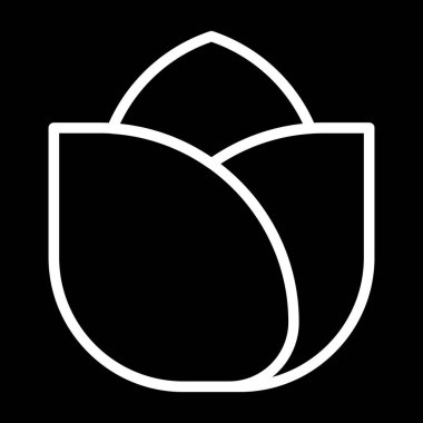  gül çiçeği ikonu vektör illüstrasyonu 