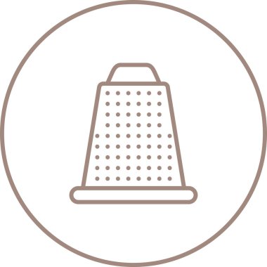 grater simgesi, web basit illüstrasyon