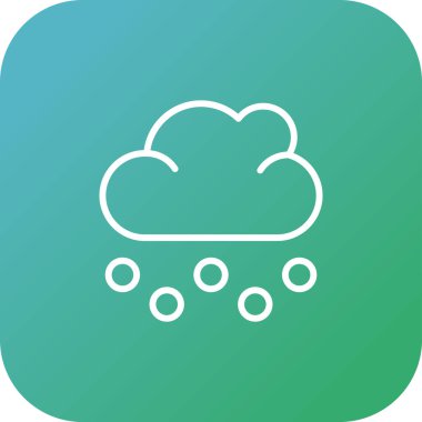 Bulut simgesinin vektör illüstrasyonu