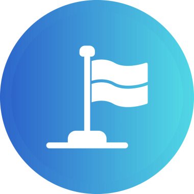 bayrak web simgesi, vektör illüstrasyonu