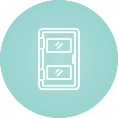 Kapı simgesinin vektör illüstrasyonu