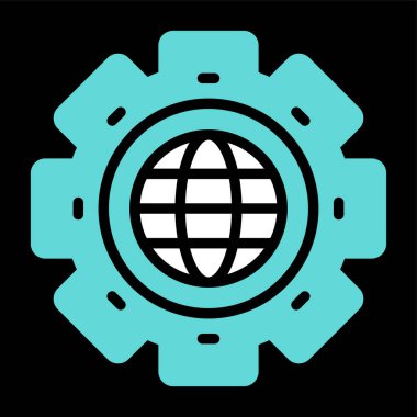 İnternet web simgesi, vektör tasarımı 