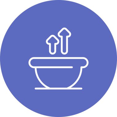 Çorba. Web simgesi basit tasarım