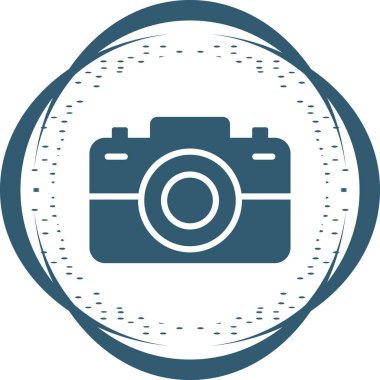 fotoğraf makinesi simgesi, vektör illüstrasyonu 