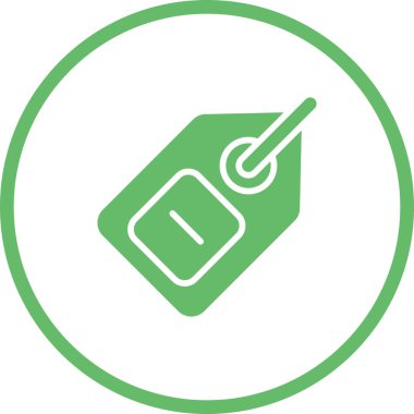 etiket web simgesi vektör illüstrasyonu 