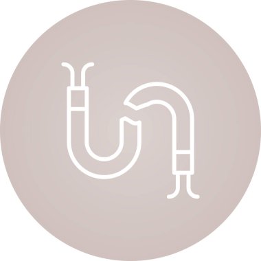 Kırık Kablo ağ simgesi, basit vektör illüstrasyonu