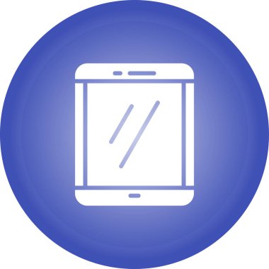 Tablet bilgisayar satırı simgesinin vektör çizimi. 