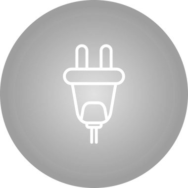 elektrik prizi simgesi. Web illüstrasyonu