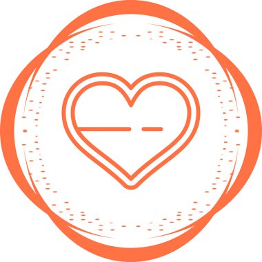 kalp simgesi işaret vektör illüstrasyonu 