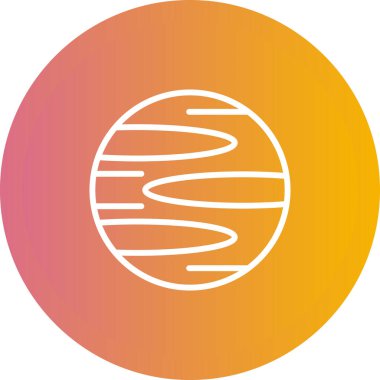 Gezegen simge vektör çizim 